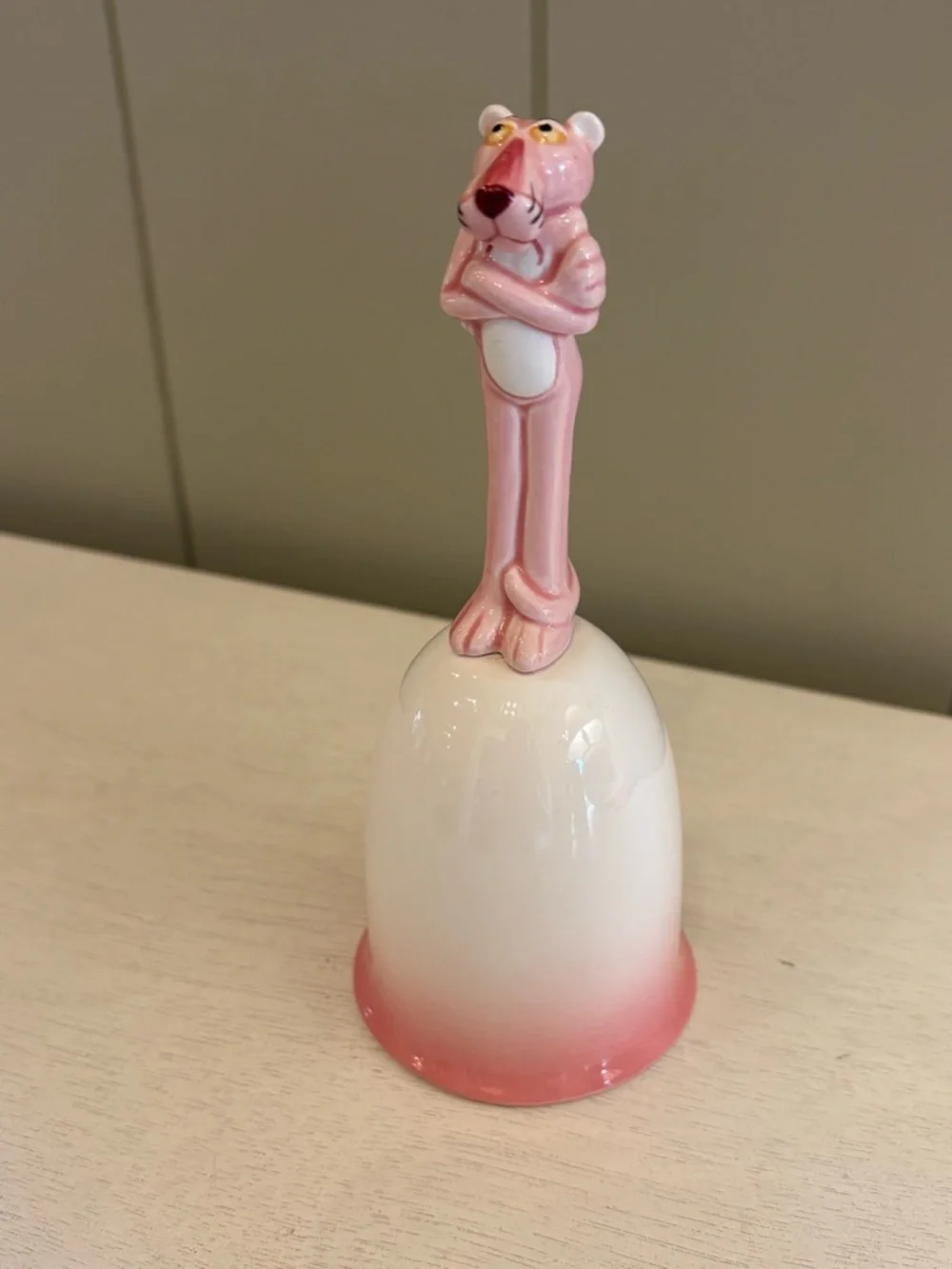 Vintage Retro Pink Panther RO 1982 Collectible Ceramic Bell Japan - Picture 2 of 8